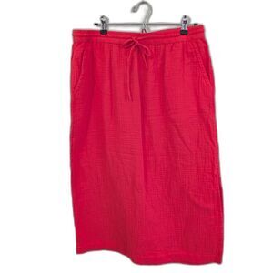 Women's Midi Skirt -Universal Thread- Coral Size L NWT